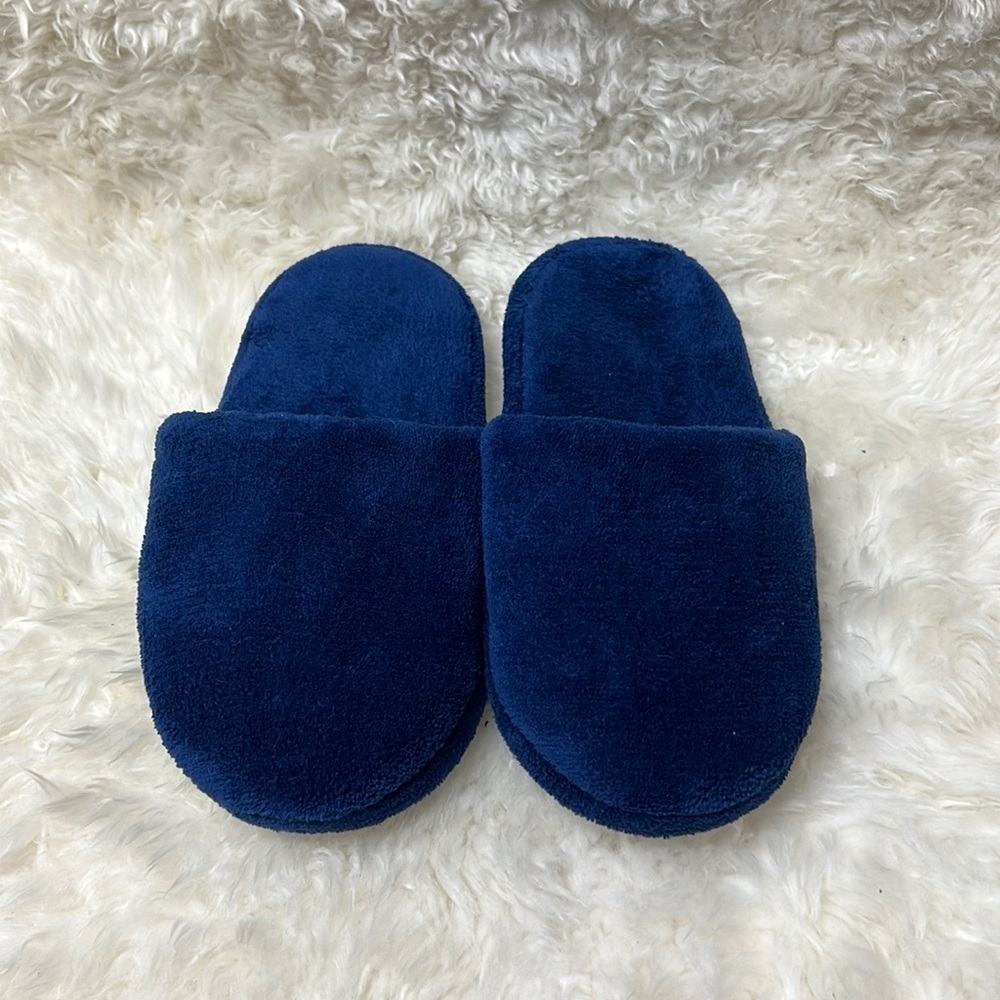 Never Used - Kids Navy Blue Fleece Slippers 💙